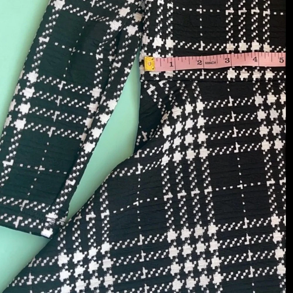 The Children's Place Black and White Fit and Flare Dress